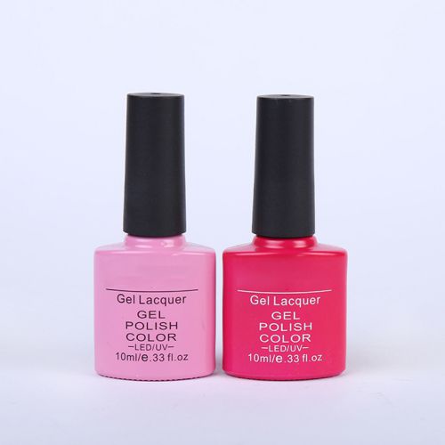 Frascos para esmalte de uñas en color rosado 10ml